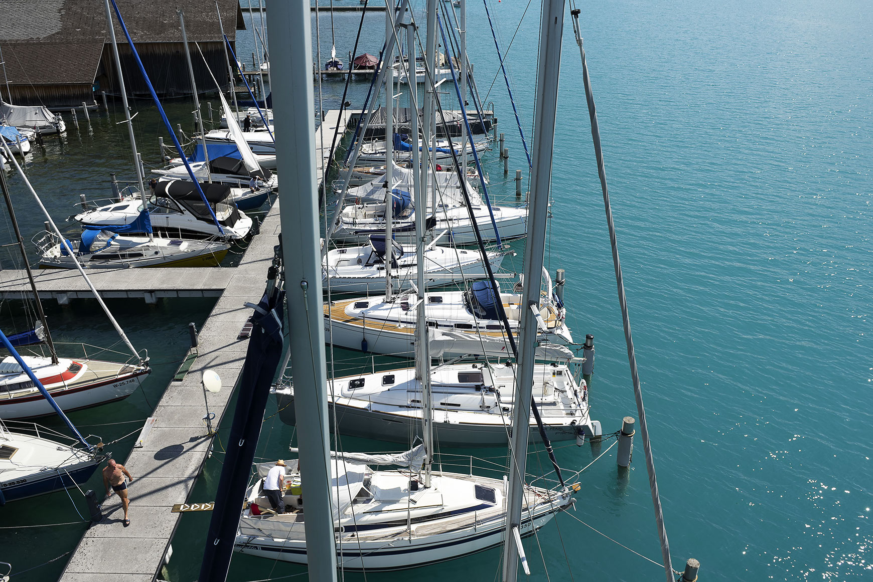 Yachthafen im Häuplhof direkt am Attersee © costadedoi